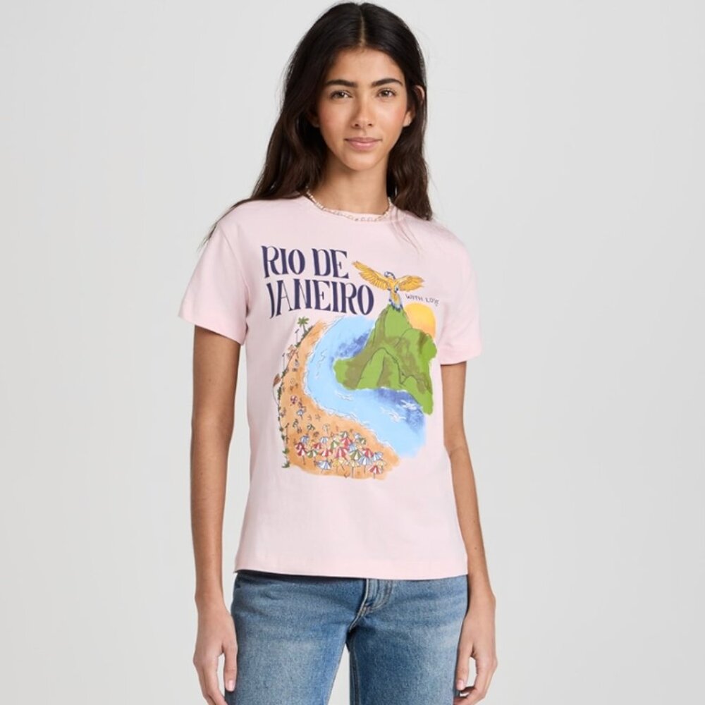 Farm Rio -  Rio De Janeiro Fit T-Shirt 100% Cotton size XXS
